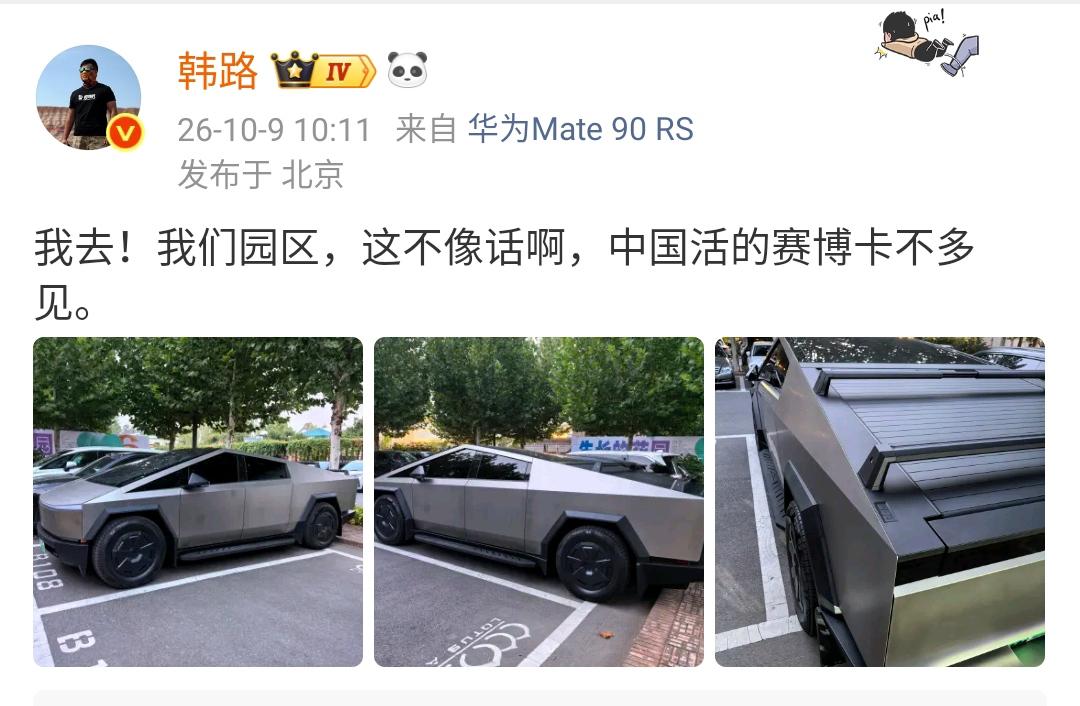 韩路：我去！我们园区，这不像话啊，中国活的赛博卡不多见！

这个皮卡车在国内确实