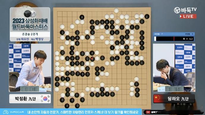 中国棋手会师决赛，算是帮中国足球挽回一点颜面。

国足毫无悬念地被韩国人三连发，