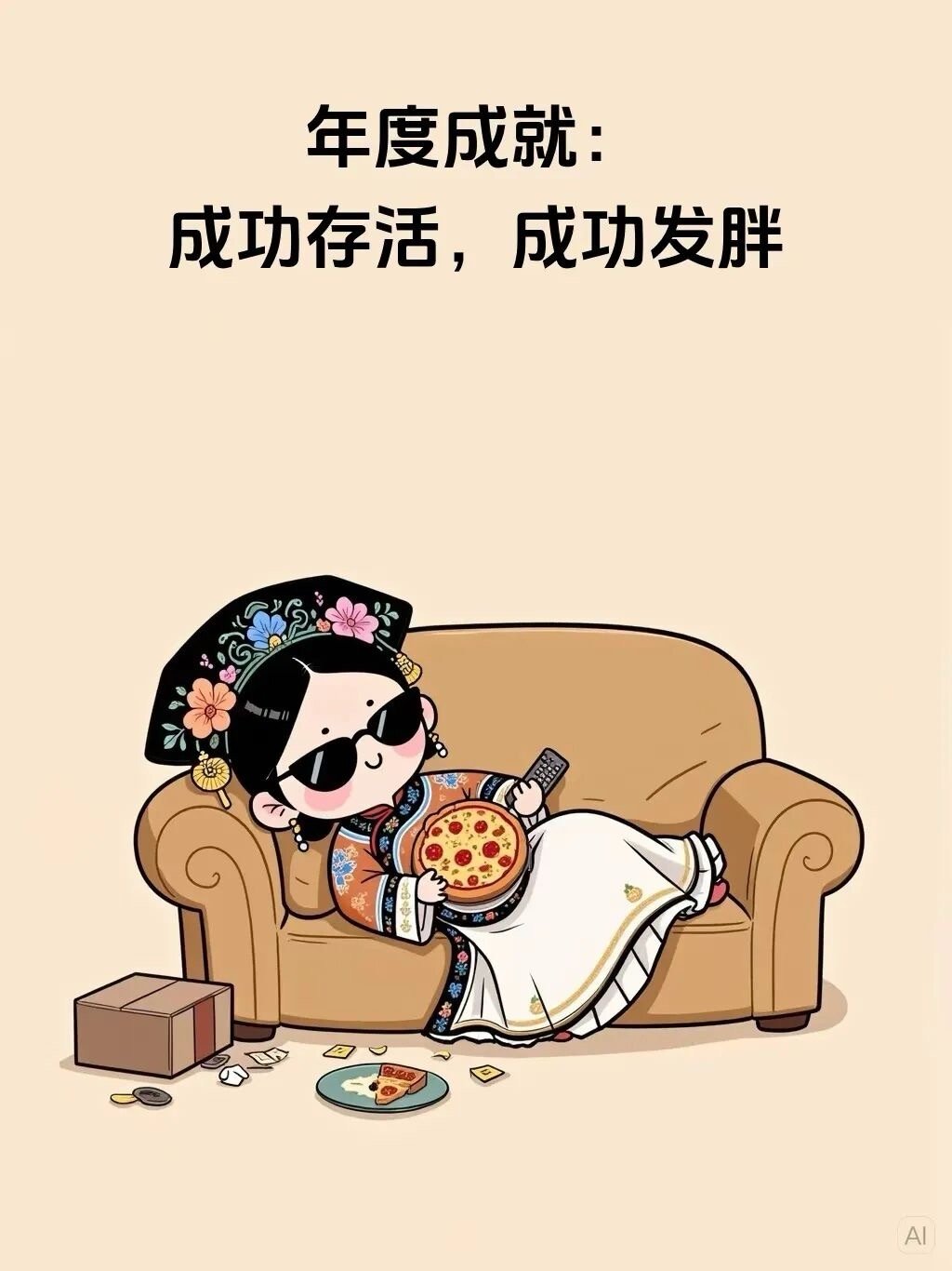 终于发年终奖了，公司给每个人发了三千万， 千万要平安，千万要健康，千万要回来上班