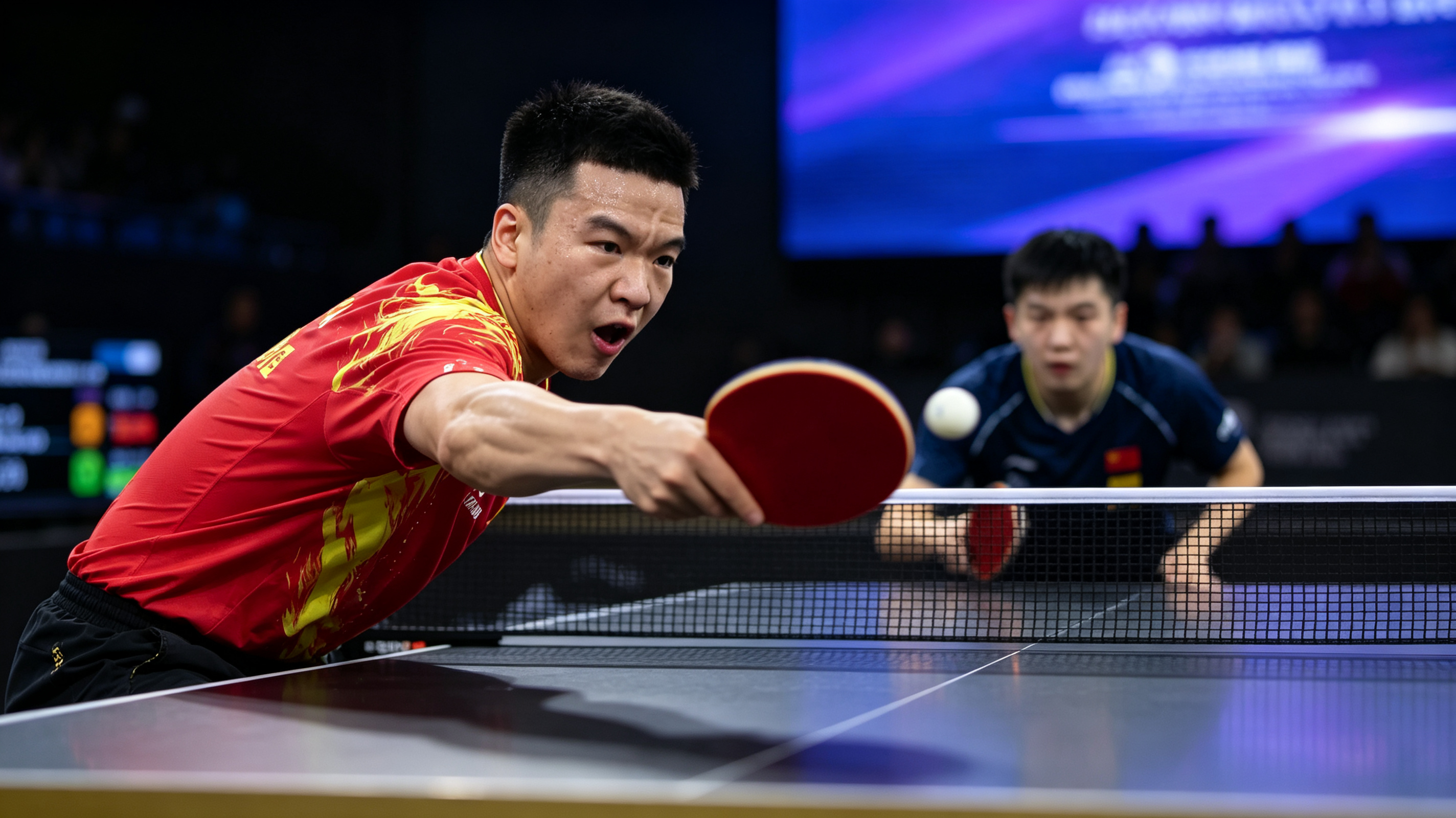 向鹏2比3奥恰洛夫WTT蒙彼利埃冠军赛男单首轮，向鹏苦战五局，2-3惜败奥恰洛夫