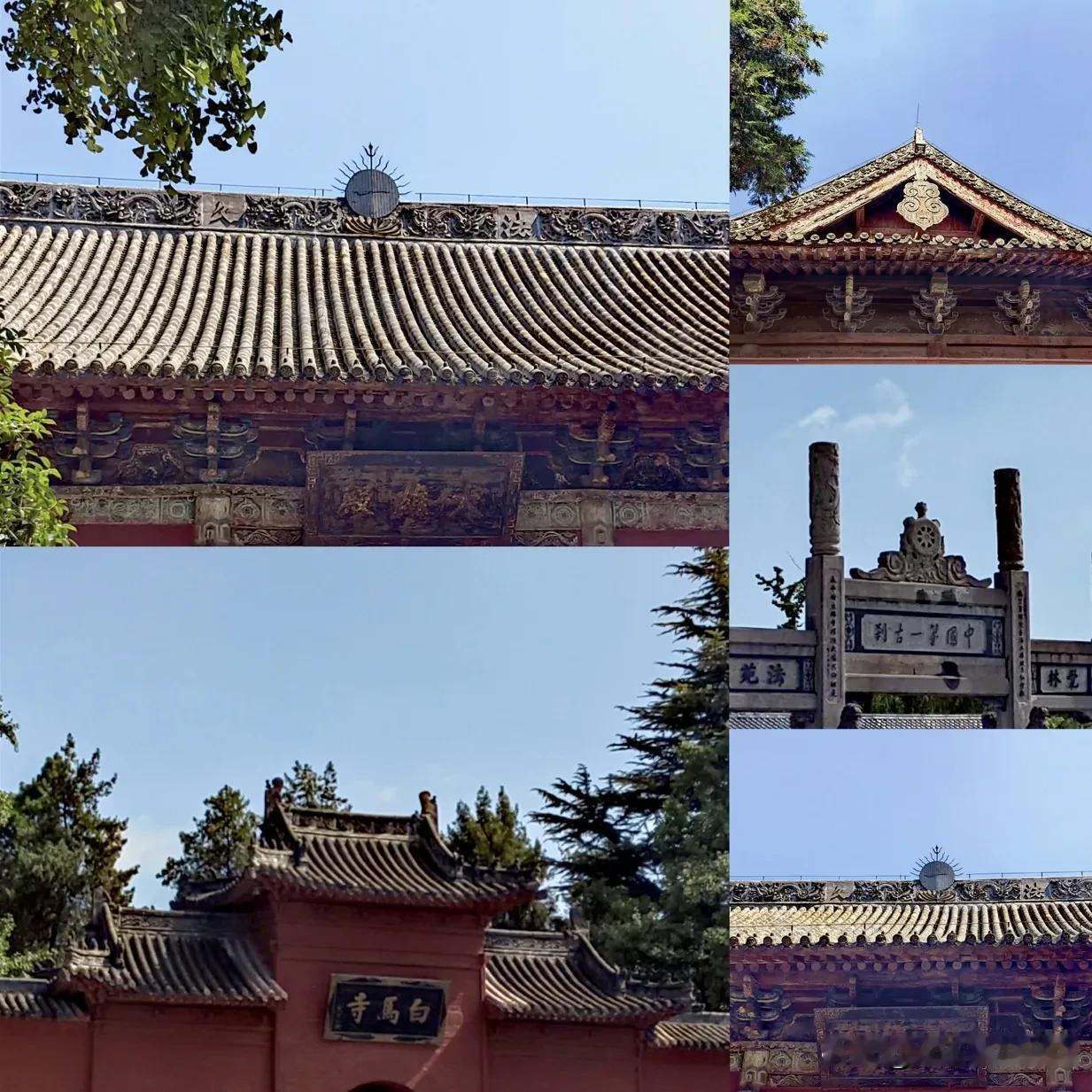 参观洛阳白马寺里的大雄殿
洛阳白马寺是中国第一座佛教寺院，被誉为“中国佛教的发源