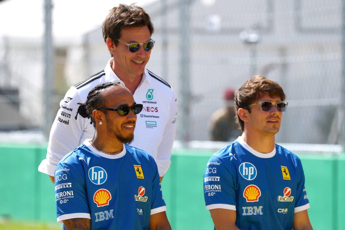 Toto： “汉密尔顿在法拉利有点像离了水的鱼”在今天的拉斯维加斯围场，沃尔夫谈