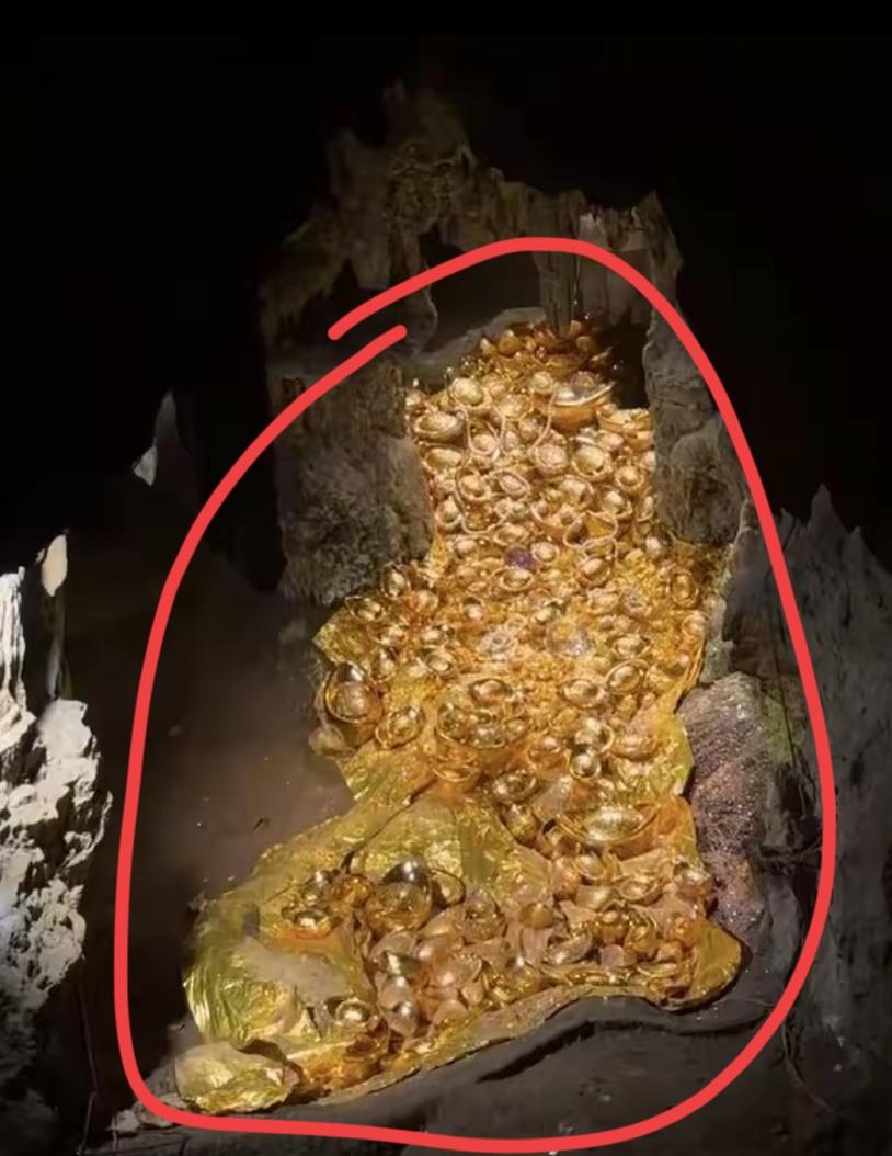 误入山洞遇到这些东西，你该怎么办？这些东西明显不可能一次拿得完，起码有近一百斤，