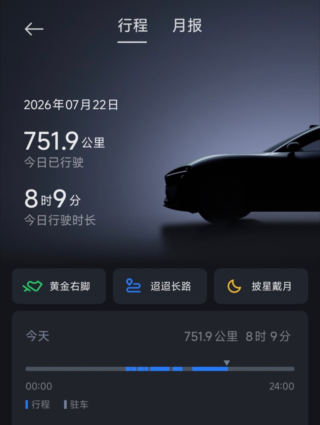 又跑了七百公里，爽歪歪 