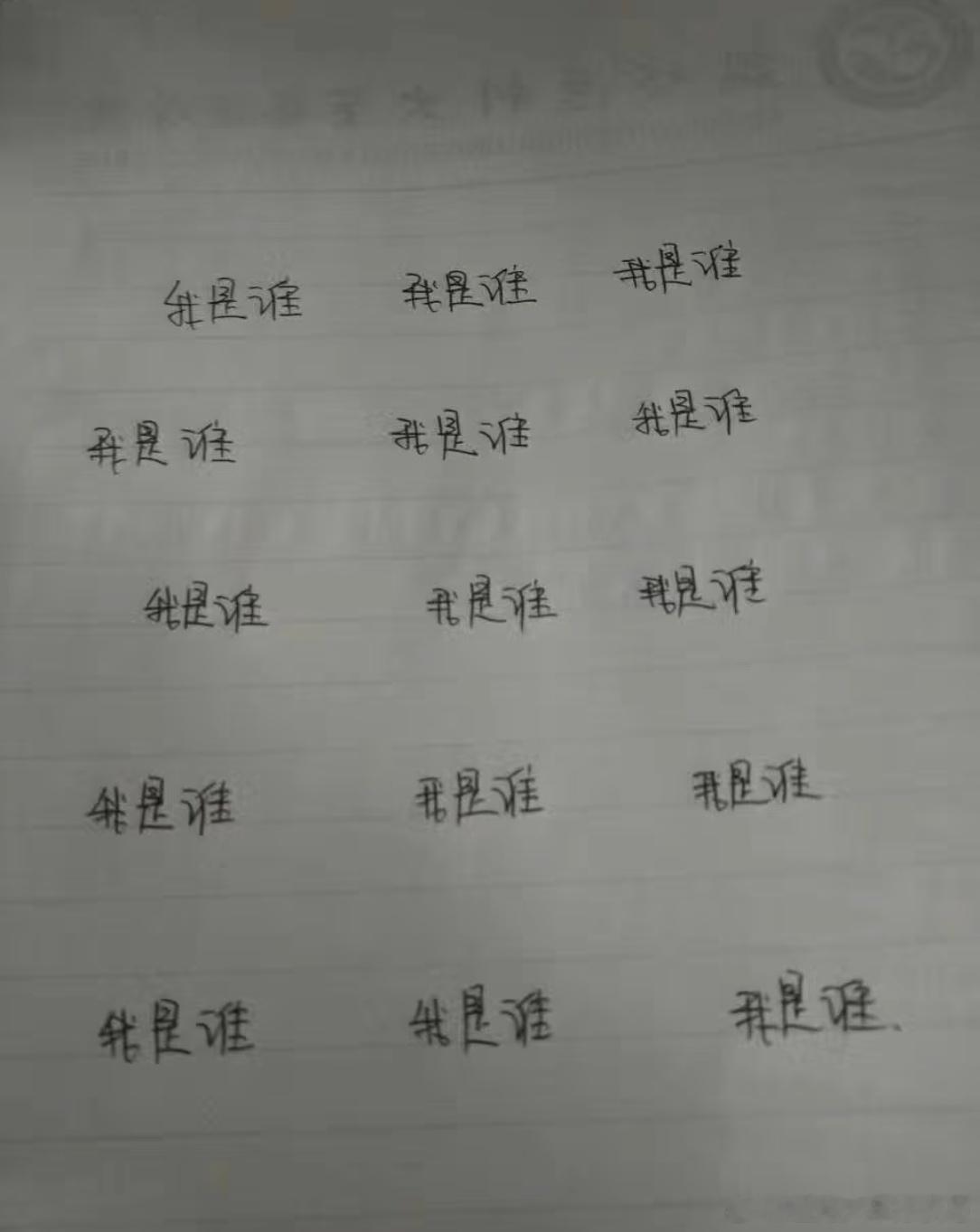 当心理老师让写我是谁写完觉得自己是二十个人不仅是极个别者还可以是更有甚者[二哈]