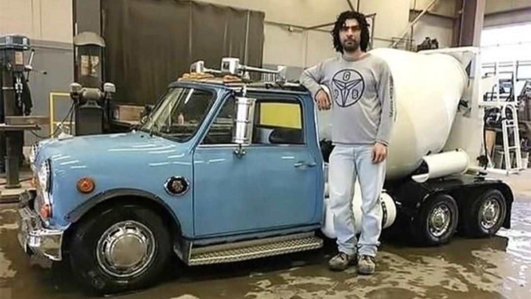 承受不能承受之重，mini改装水泥搅拌车