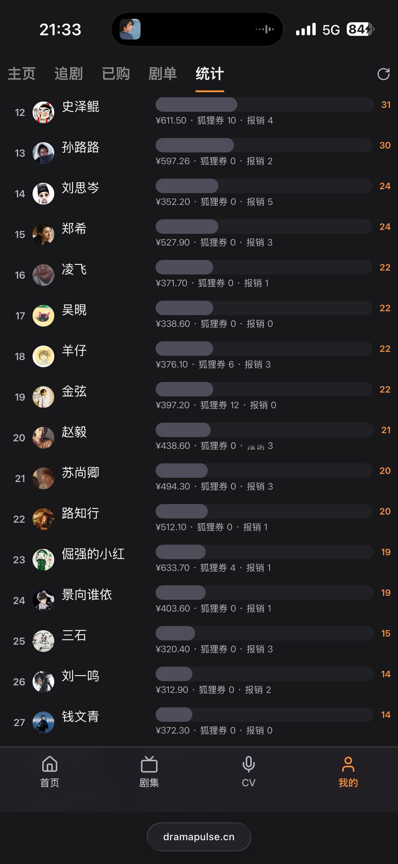 单纯点个已购（包含一些听过的免费剧），点了两个多小时手都累了！[柯基][柯基][