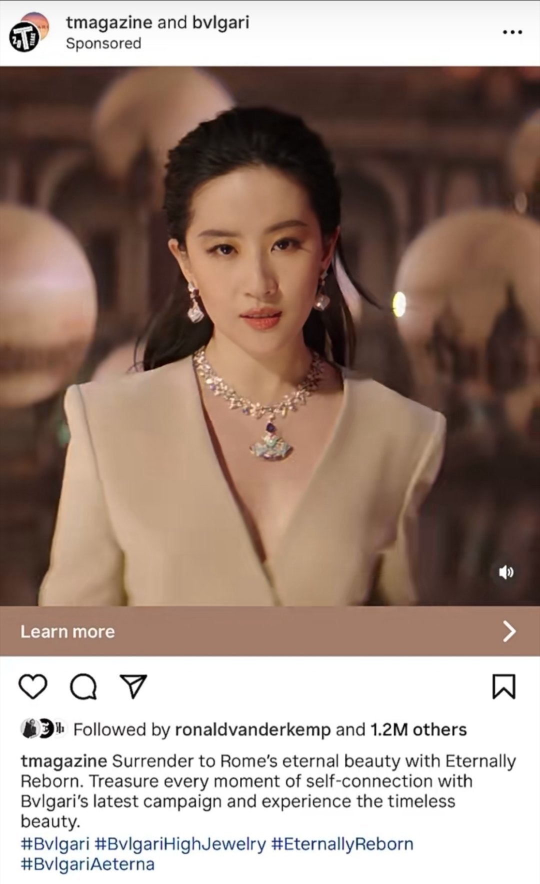 刘亦菲两支重磅全球广告LV Monogram 130周年全球广告宝格丽 140周