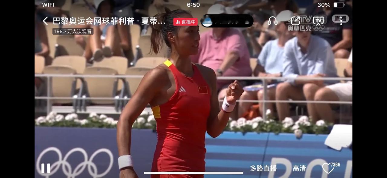 网球有約｜巴黎奥运会网球女单半决赛
[6]🇨🇳郑钦文 6-2 7-5 🇵?