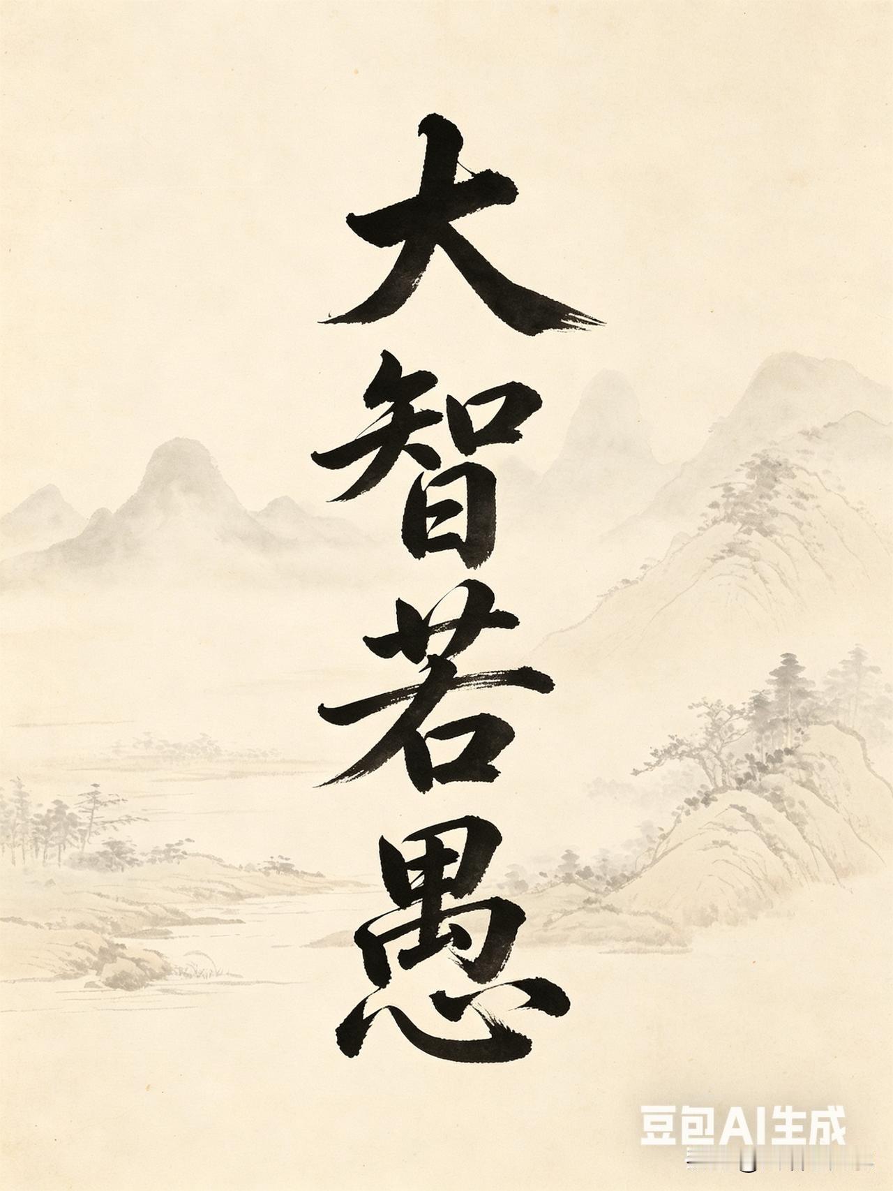 标题：原来大智若愚，真正深意很少人懂，，，正文一>>很多人都听过「大智若愚」这个