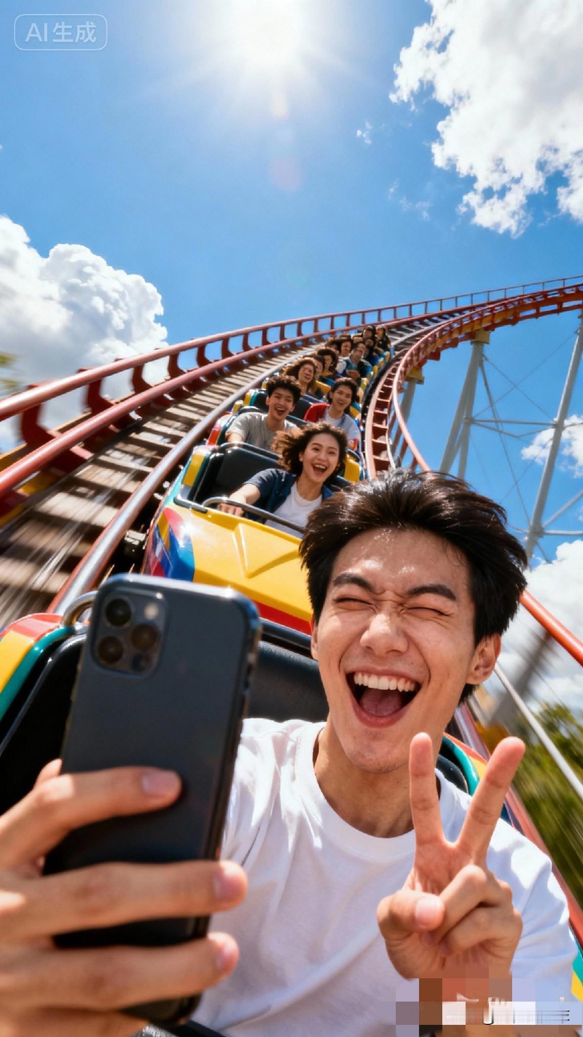 人生就像坐过山车，起起落落才是真滋味！🎢

别看现在顺风顺水，谁还没个摔跟头的