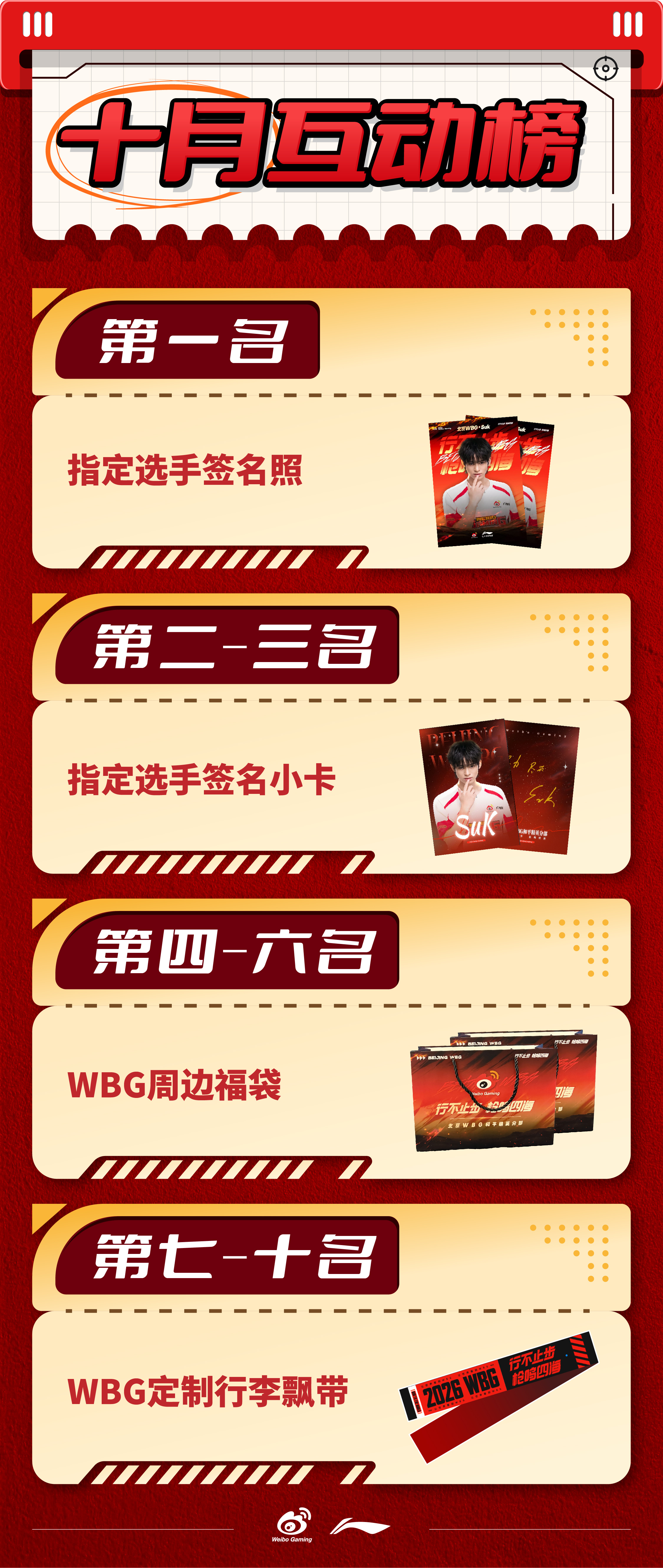 wbg宠粉大作战行不止步 枪鸣四海 【十月互动榜】上线随时随地“转评赞”小w微博