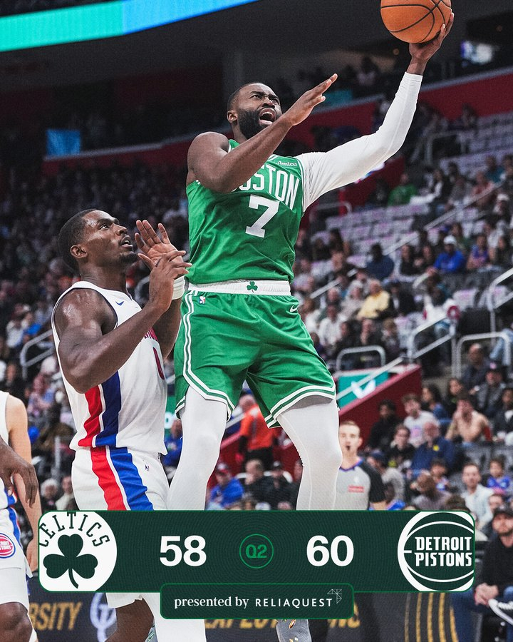 波士顿凯尔特人[超话] ｜BLEEDGREEN 半场落后2分！！！ ​​​