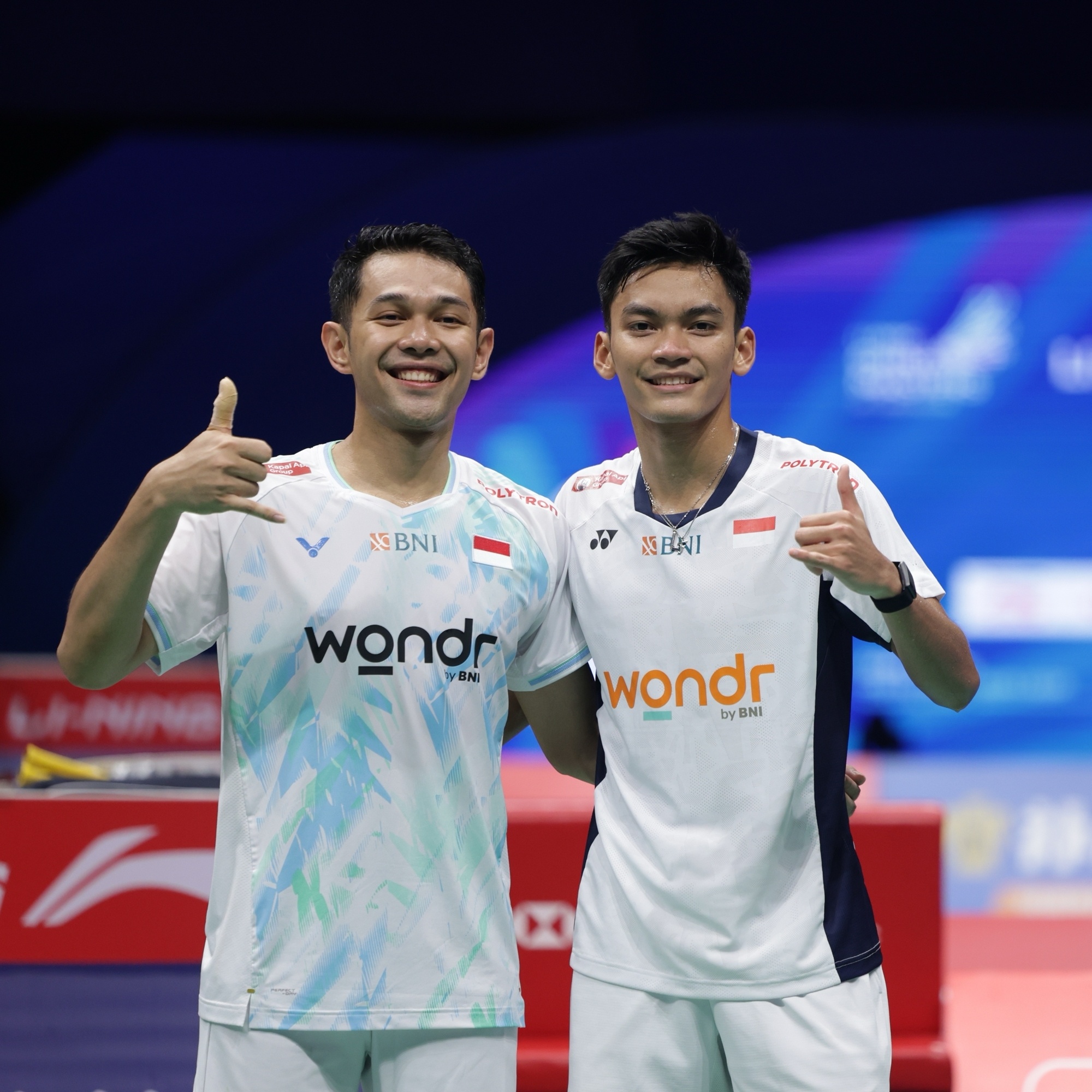 阿尔菲安/菲克里🇮🇩 21-14、21-16 🇩🇰伦加德/麦斯下轮：阿尔