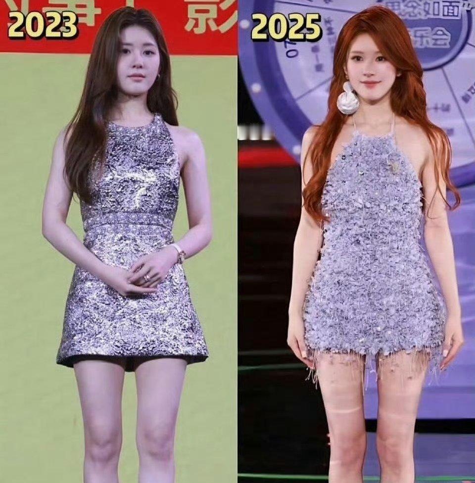 赵露思生图对比，变的又瘦又美，以前的肉感消失不见了 