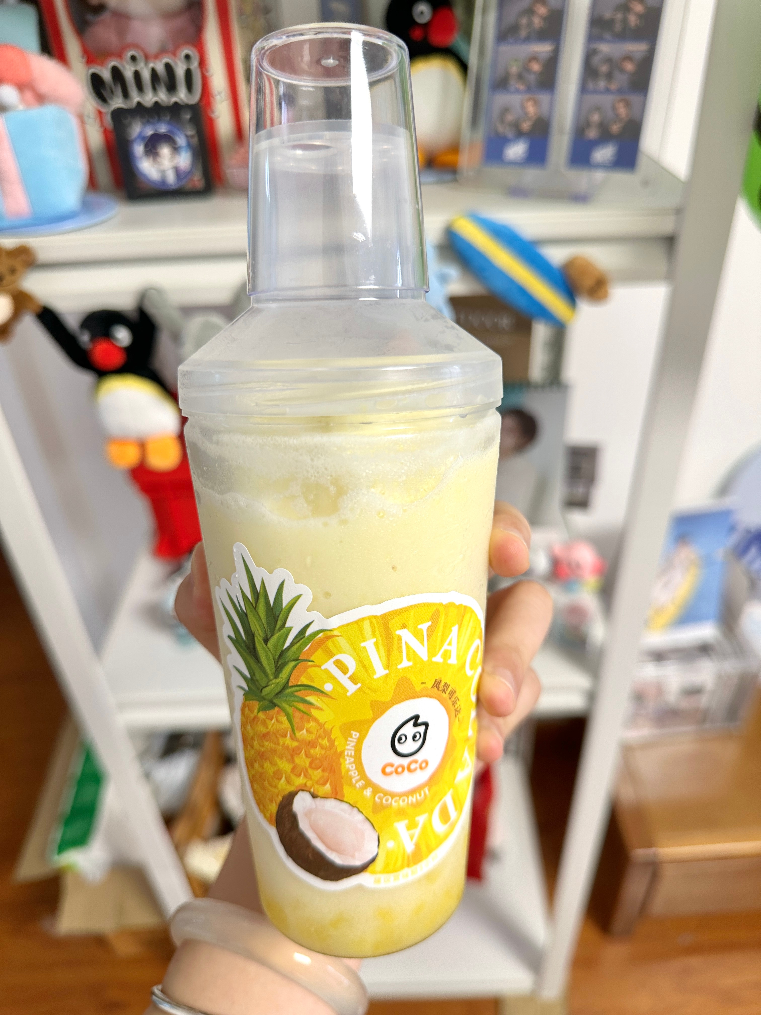 安利这一杯！！！好清爽的菠萝饮！！点无糖就可以[舔屏]喜欢冰沙化掉以后的味道，里