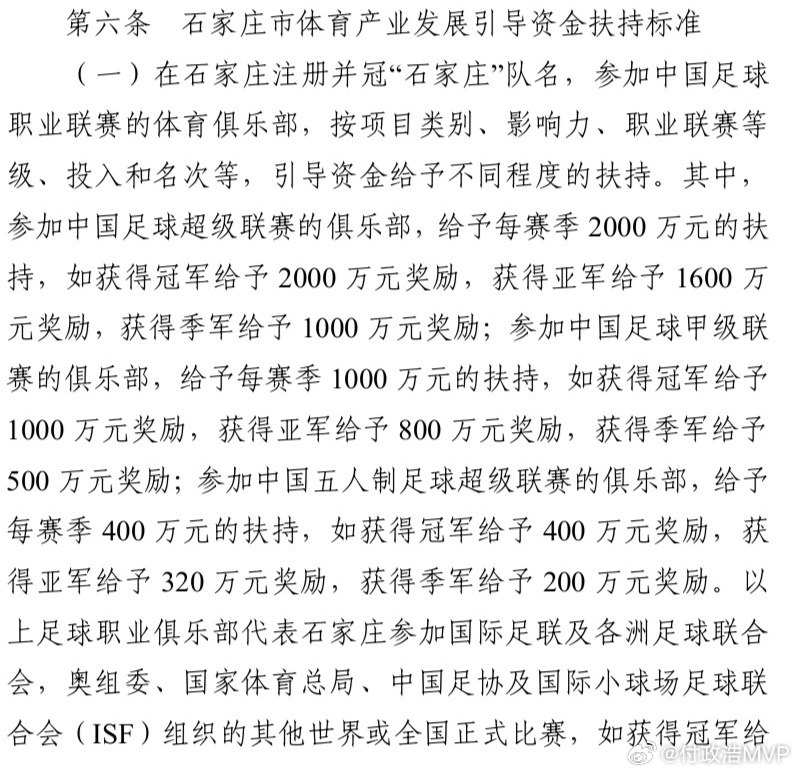 石家庄市体育局公示，将对石家庄功夫足球俱乐部、石家庄翔蓝篮球俱乐部、石家庄福美足