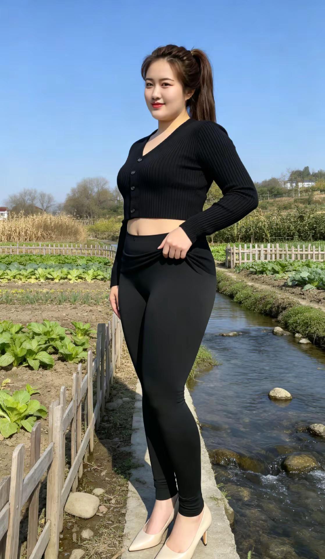 又美又飒 微胖女生 旺夫女人 紧身牛仔裤