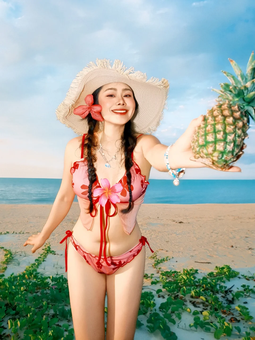 🏖️ 海岛日记 |36岁132斤微胖女生海边写真