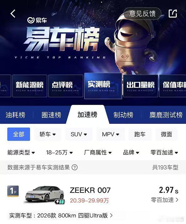  极氪007夏季测试成绩曝光极氪007获易车实测三项同级第一 充电不用久等，续航