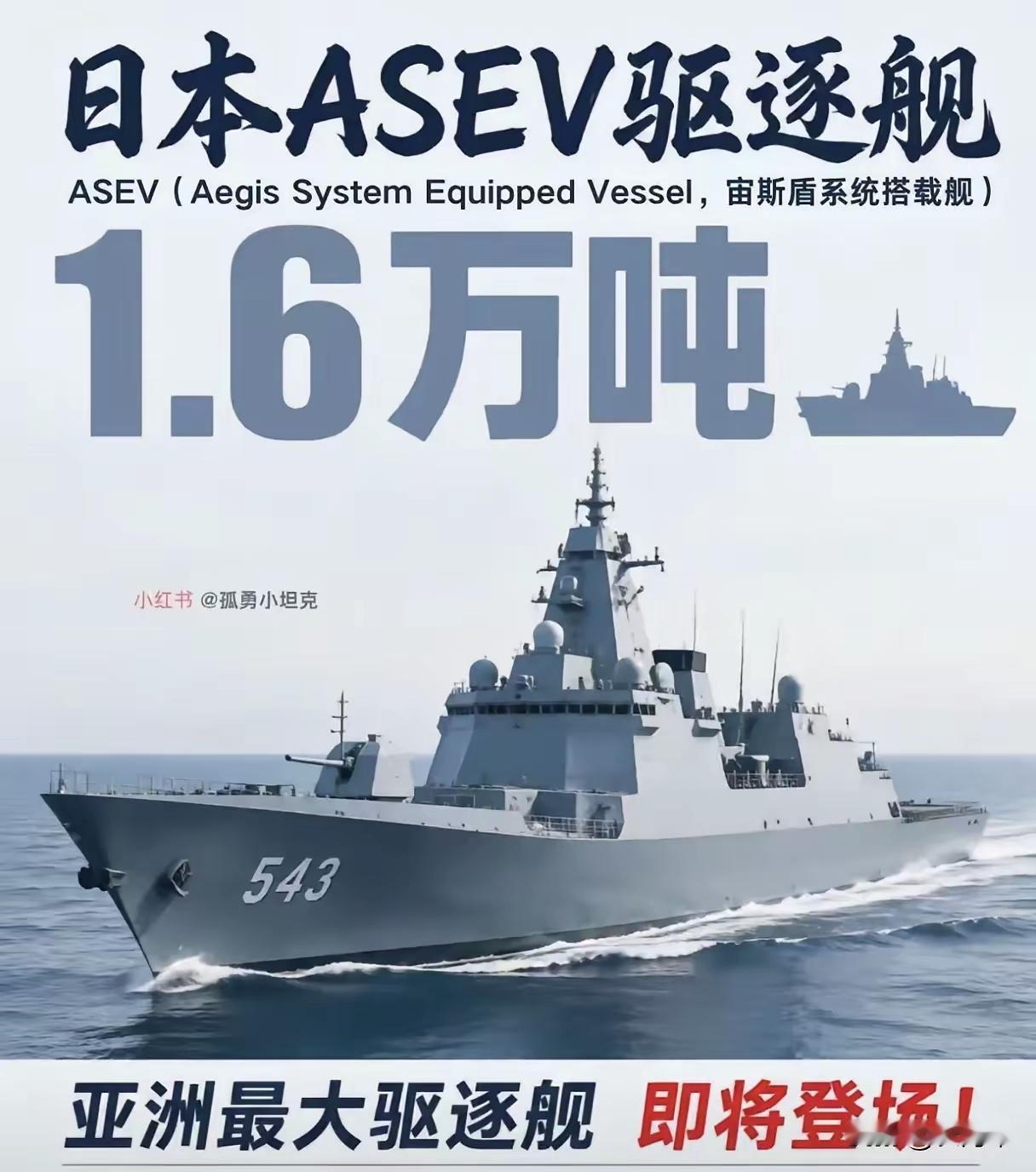 日本ASEV驱逐舰预计2026年下水、2028-03服役。
外界对于这艘看法各不