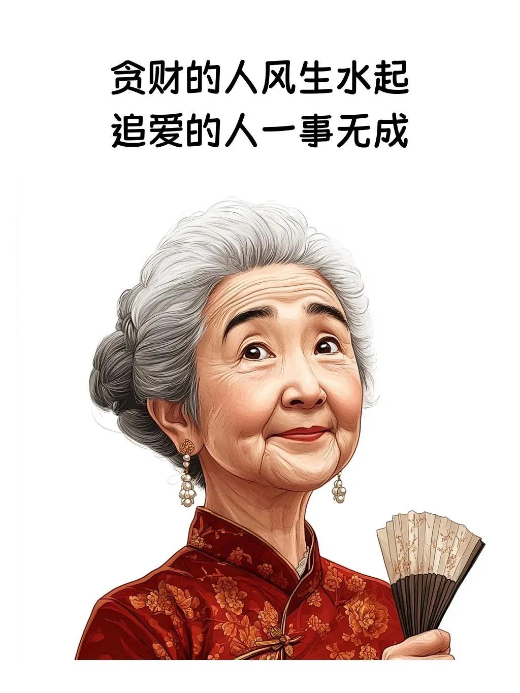 贪财的人风生水起，追爱的人一事无成

奶奶说：“嫁给生活可以培养爱情，嫁给爱情会