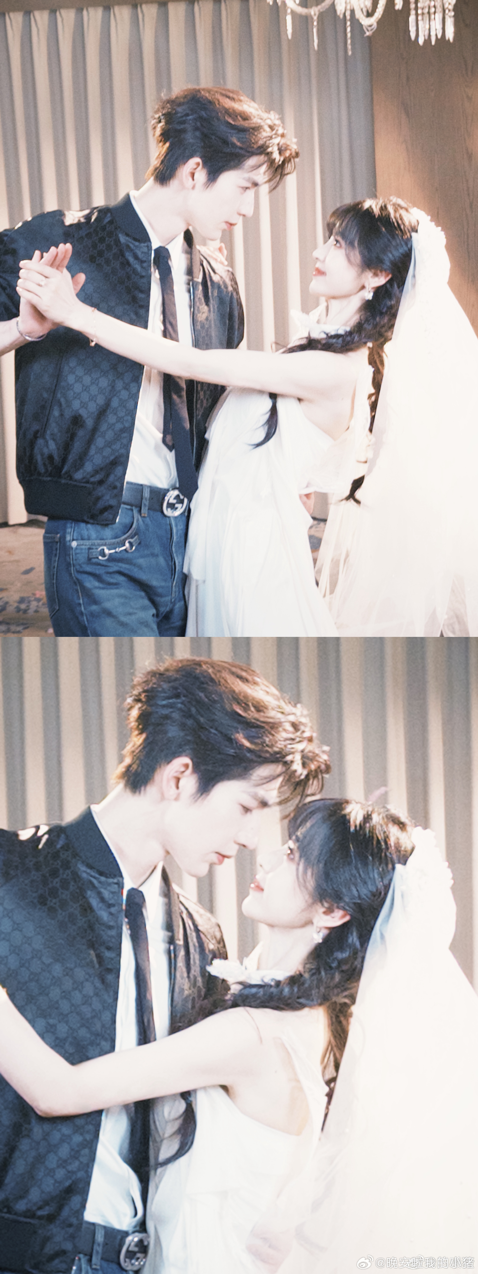 田曦薇收官博还特意发了和张凌赫的结婚照