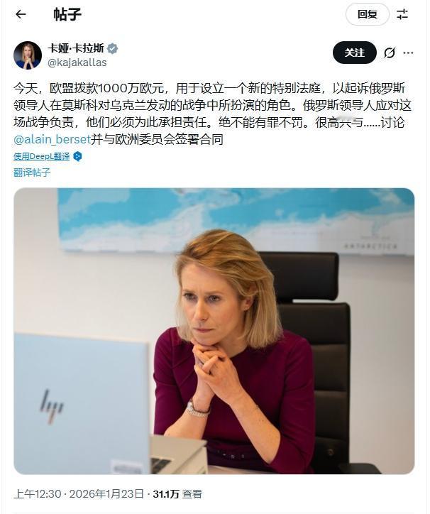 欧盟“悬赏”1000万欧元追究普京责任？
 
欧盟又开始搞“行为艺术”表演了。