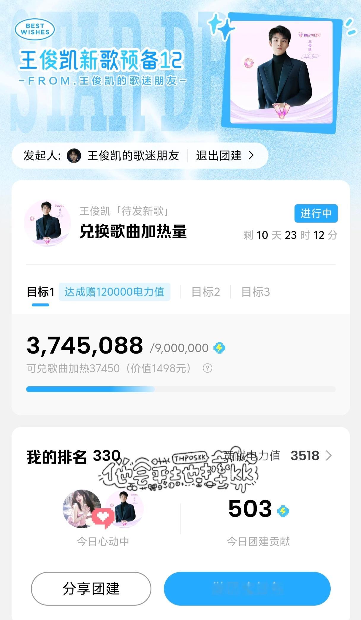 【星梦发电站】王俊凯的歌迷朋友发起了王俊凯的团建 王俊凯新歌预备12网页链接  