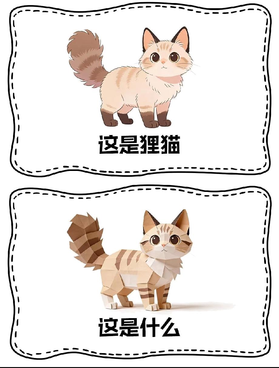 狸猫变成折纸版秒藏谜底！99%的人第一眼都猜不出，你能吗？