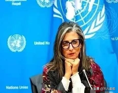 联合国里，终于来了个狠人。
一个叫阿尔巴内塞的女人，当着全世界的面，把一份报告直