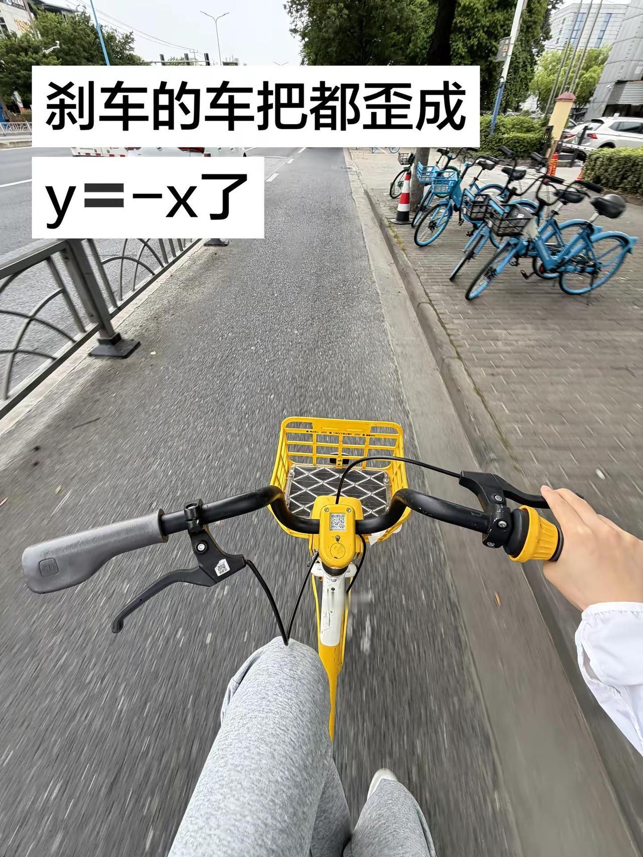 还有比这更抽象的吗。共享小黄车