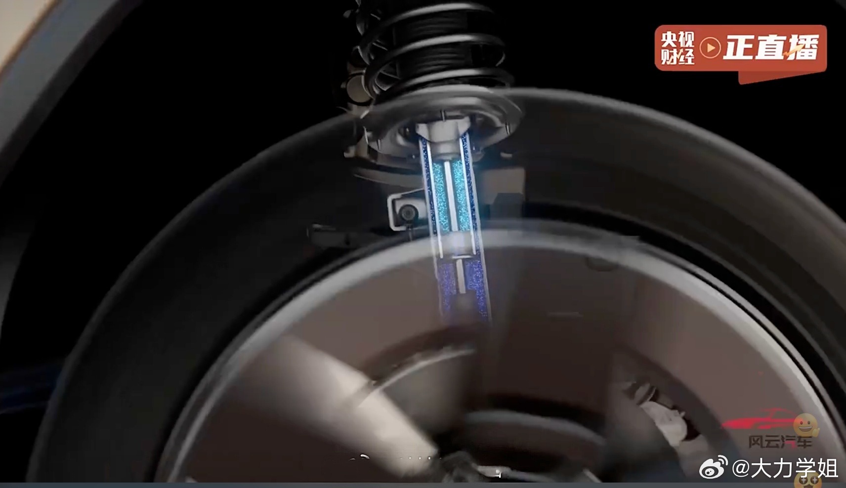 iCARV27搭载了源自飞机军工领域的MRC磁霸悬架，还有磁流变减震器能让响应更