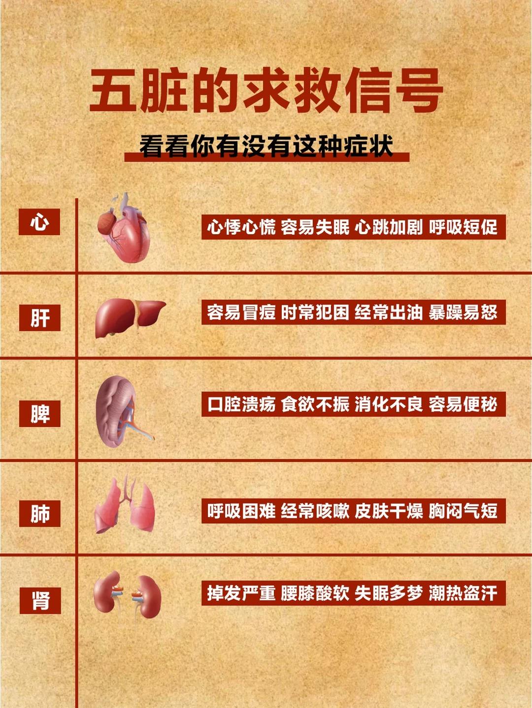 这些五脏器官不可忽视的“求救”信号