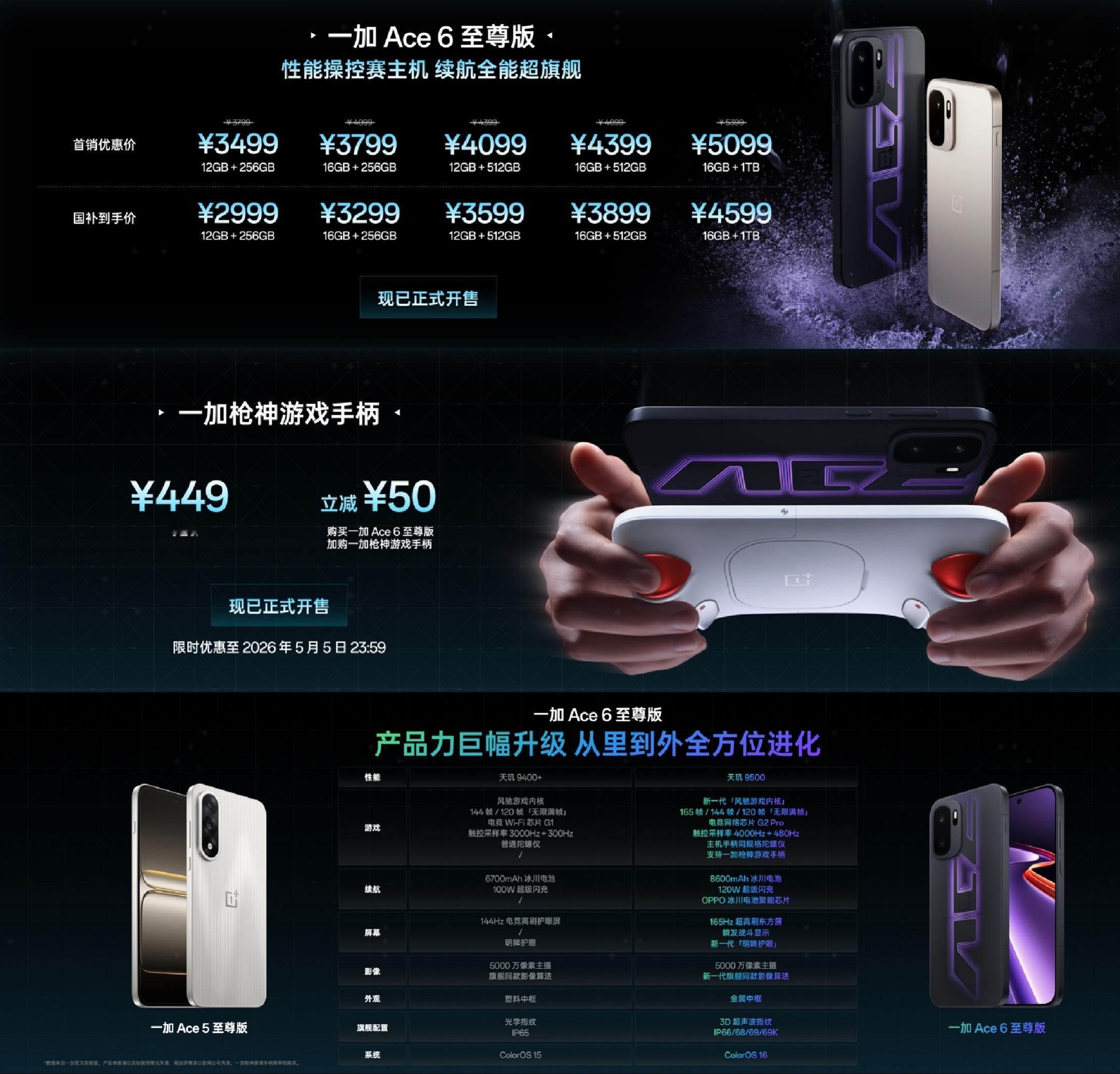 一加 Ace 6 至尊版这个手柄看起来还行，手感应该还不错？ 
