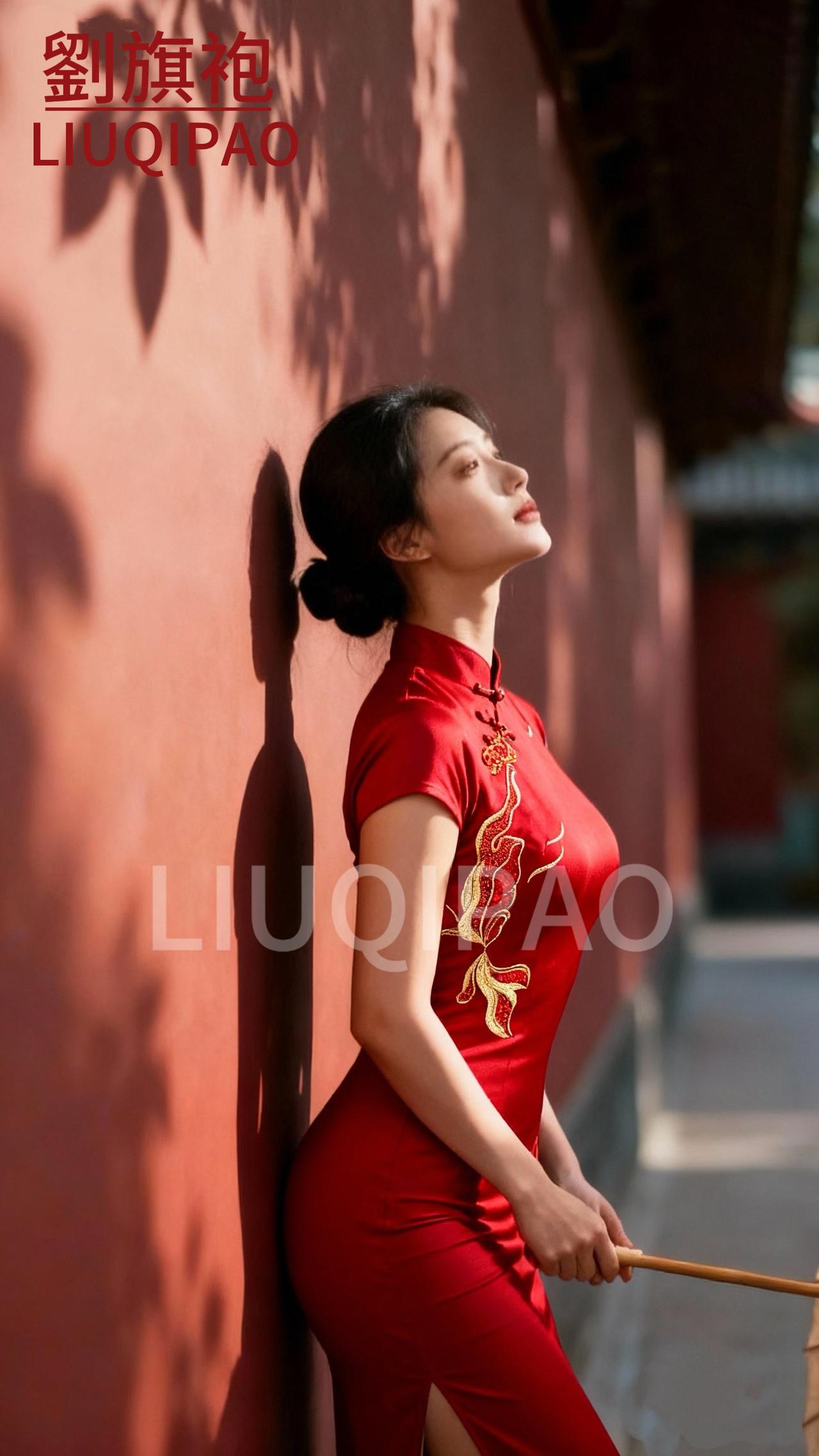 旗袍美人，韵味十足，刘旗袍，LIUQIPAO