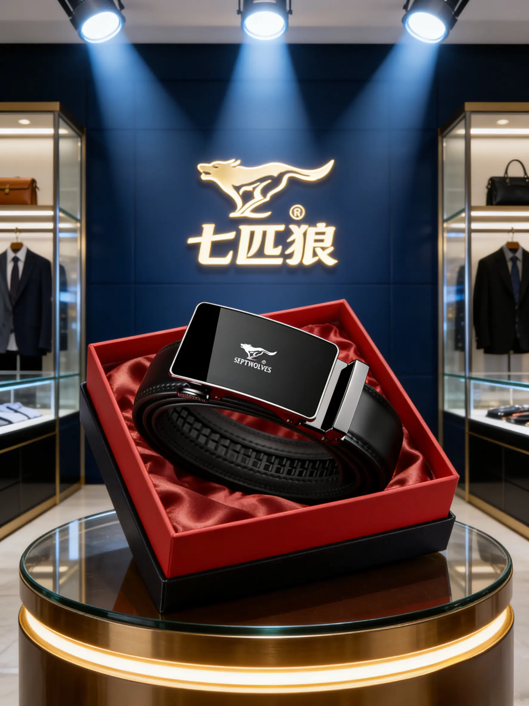 男士皮带正品七匹狼皮带男士穿搭男士必备高端大气