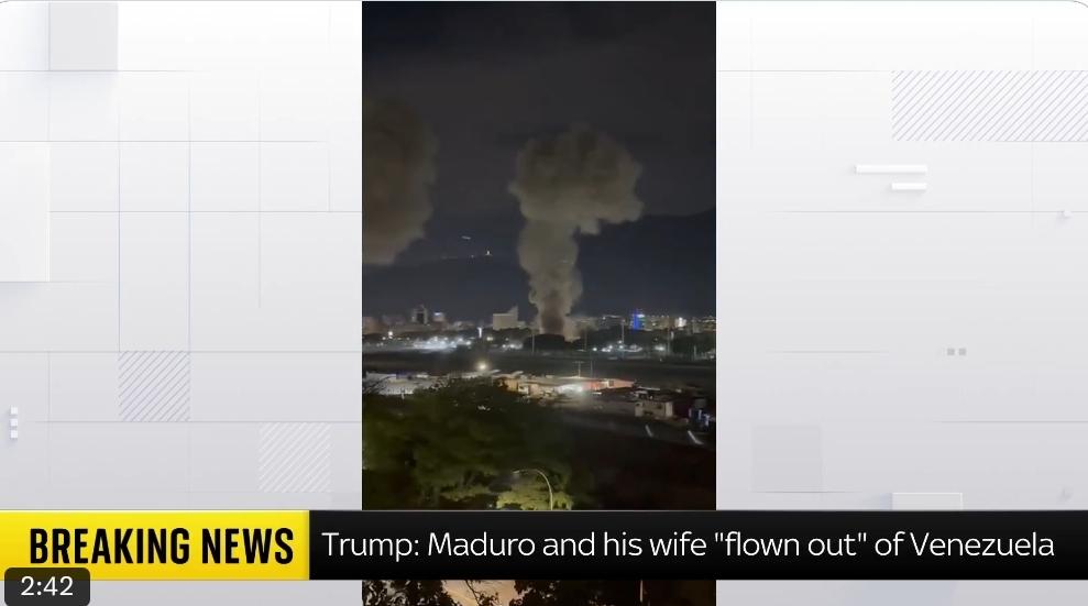 “这看起来像是一次组织非常严密的行动，”天空新闻的迈克尔·克拉克在美军袭击委内瑞