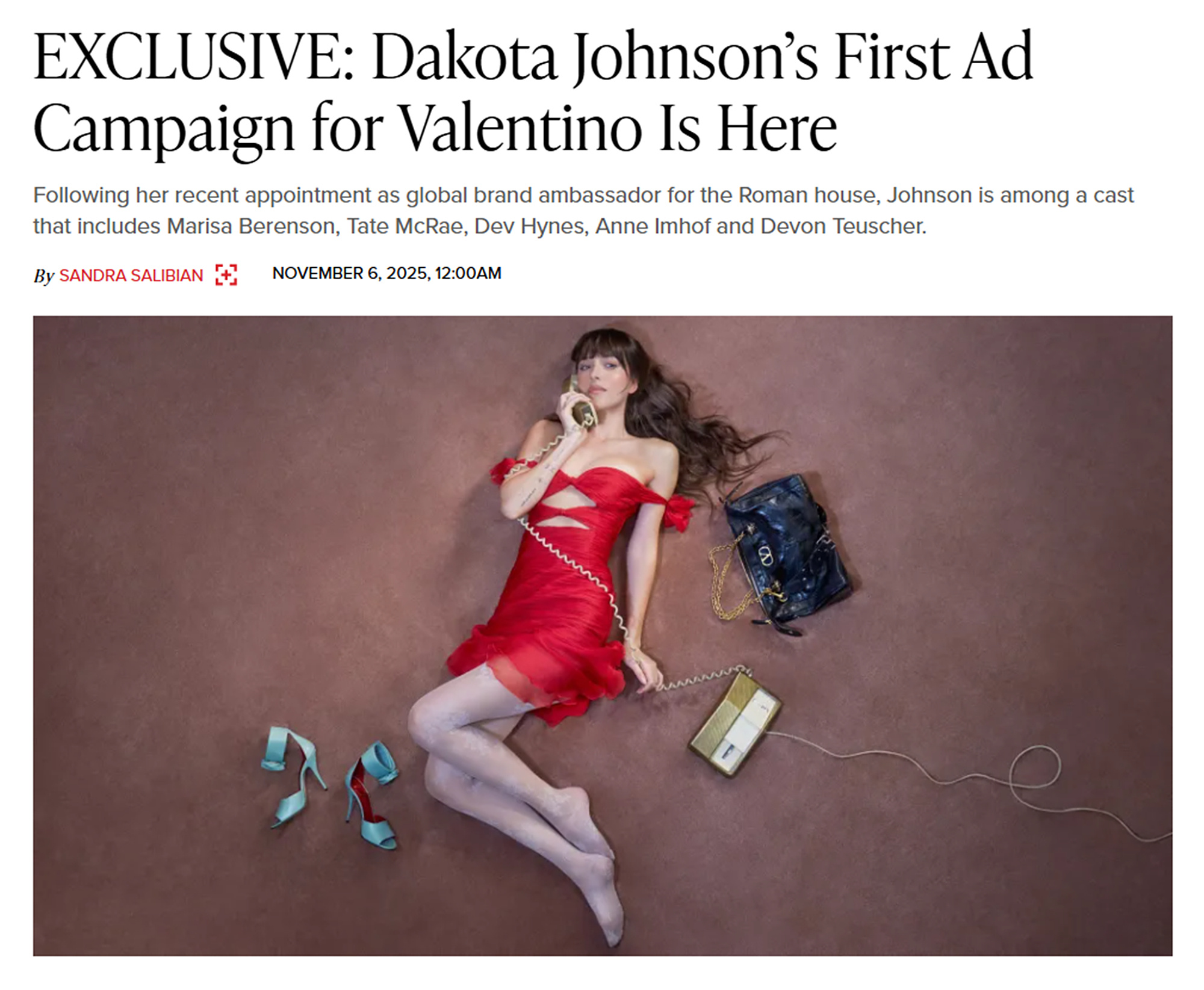 Dakota Johnson ｜ Valentino Cruise 2026 D