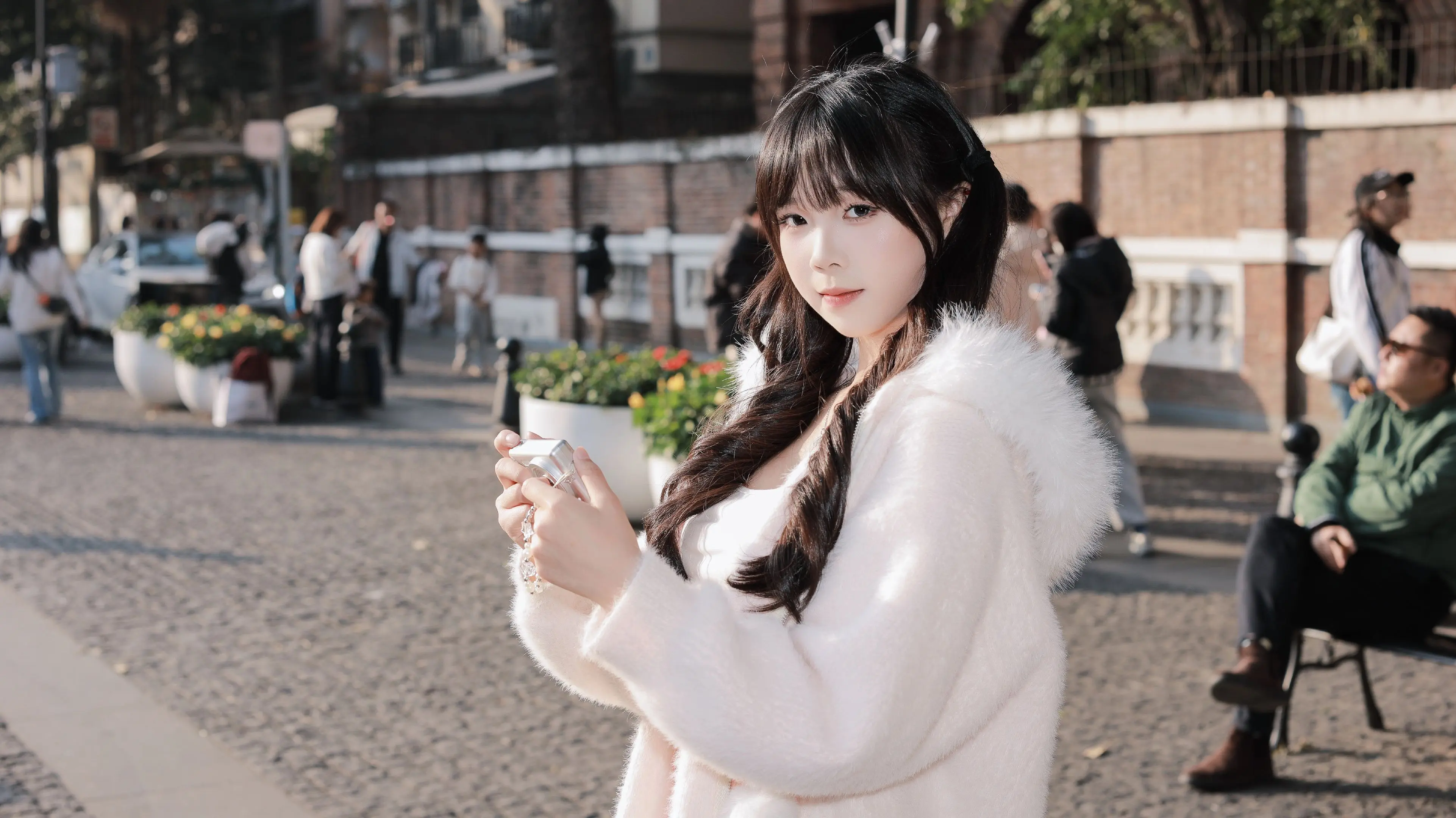 是甜妹！沙面街拍返图