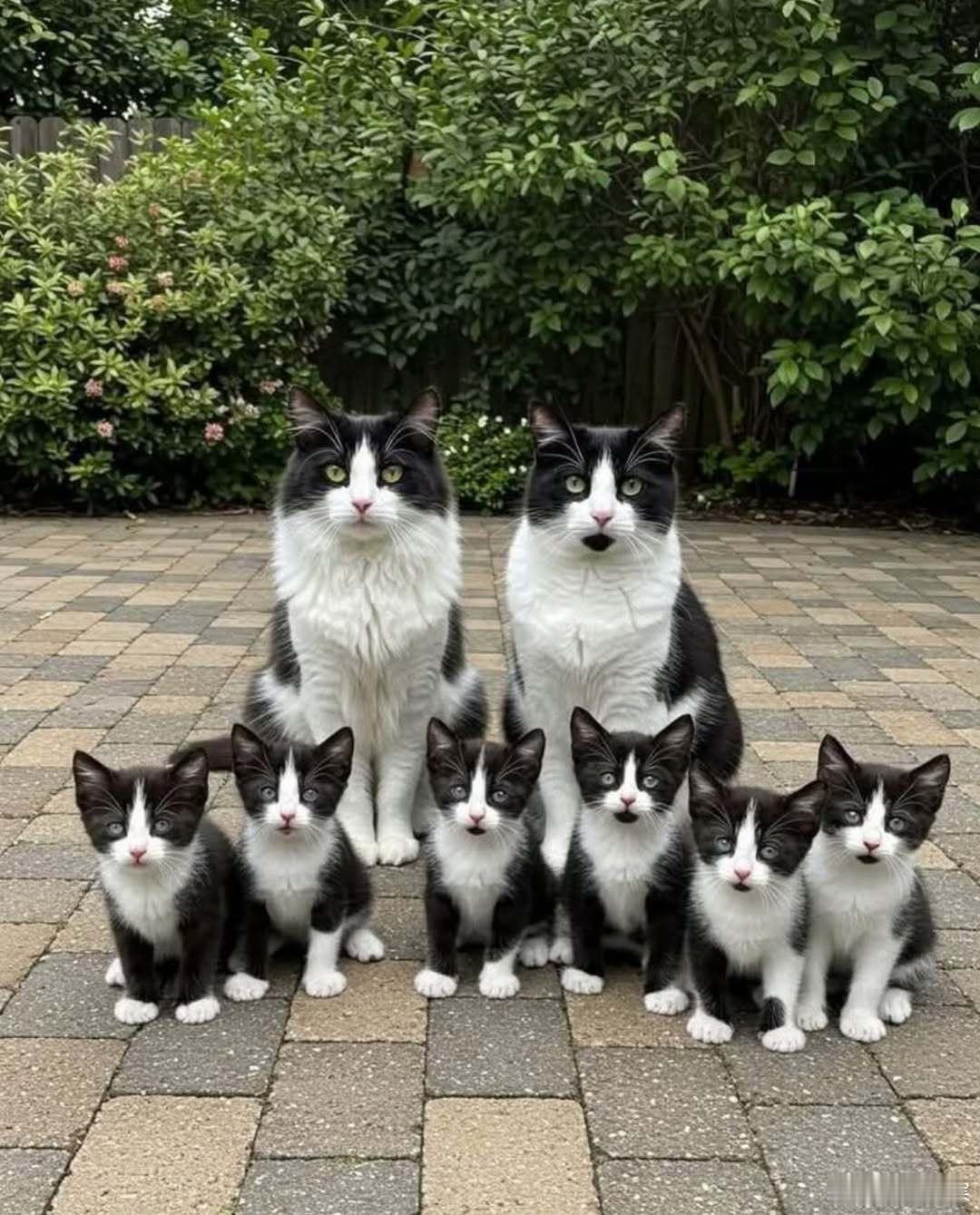高颜值猫家庭 ​​​
