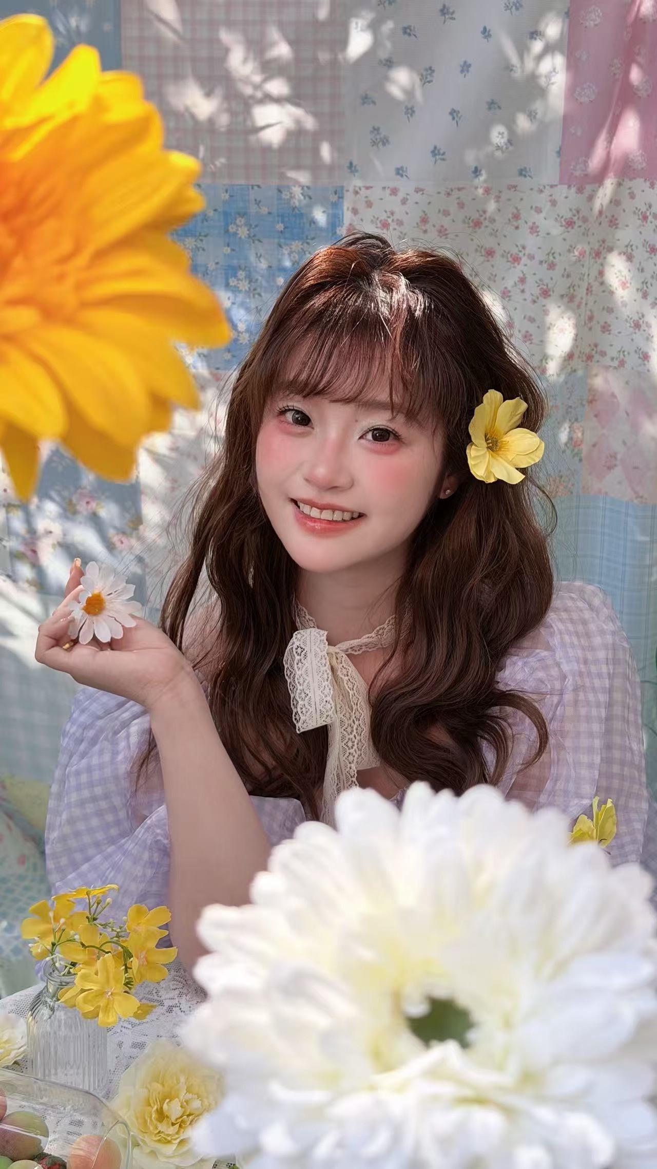 花与少女 少女氛围感 向全世界安利甜妹 淮安写真