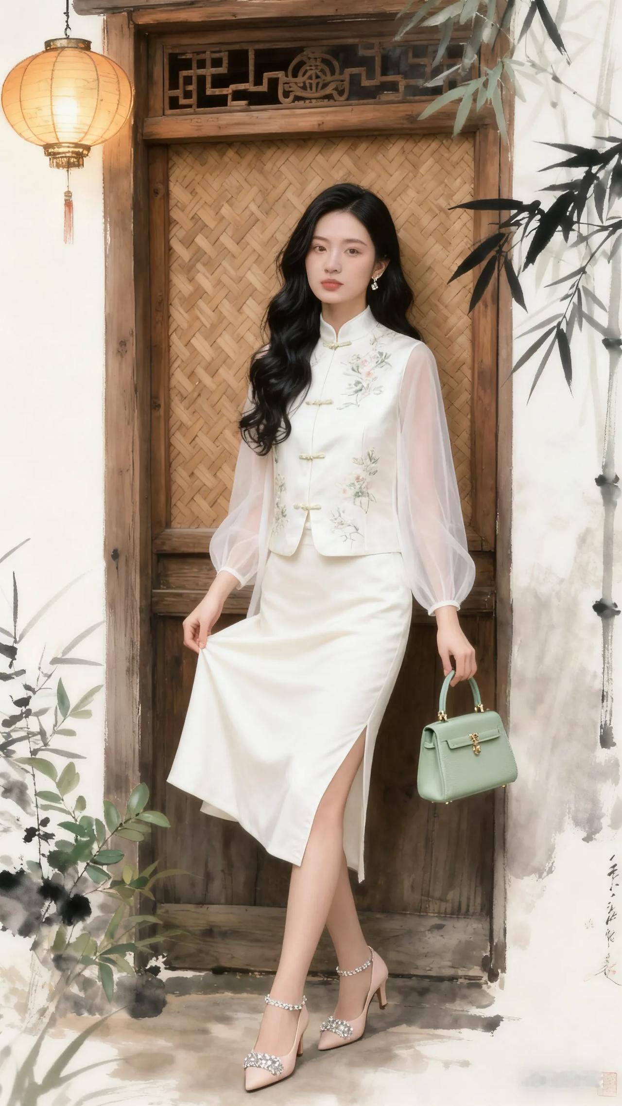 优雅旗袍风，复古与现代的完美结合🌸✨旗袍古典新中式