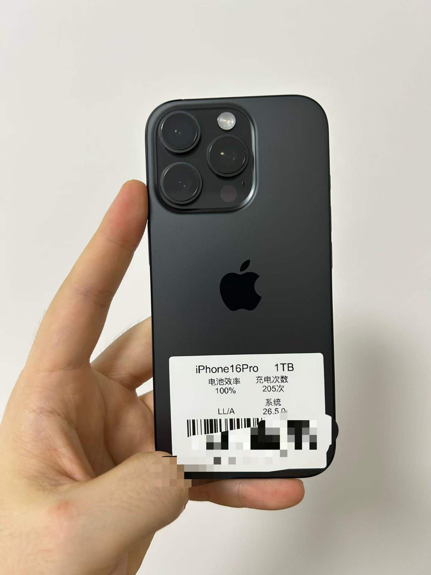 美版无锁16Pro 1TB 黑色，电池效率100%， 三星G9P屏，成色93新，