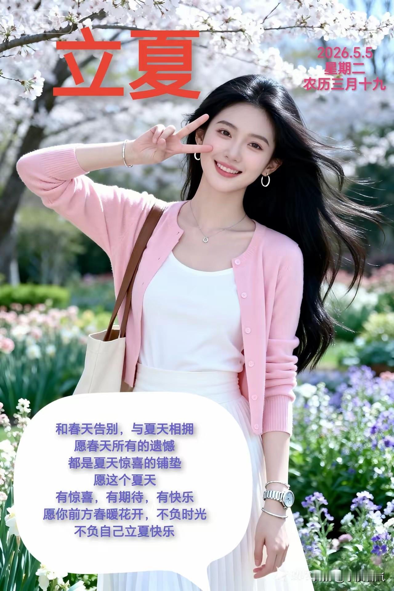 立夏～七绝
文/小溪若岚
柳辫飘飘夏日长，
楼台倒影入池塘。
蜻蜓静静荷尖立，