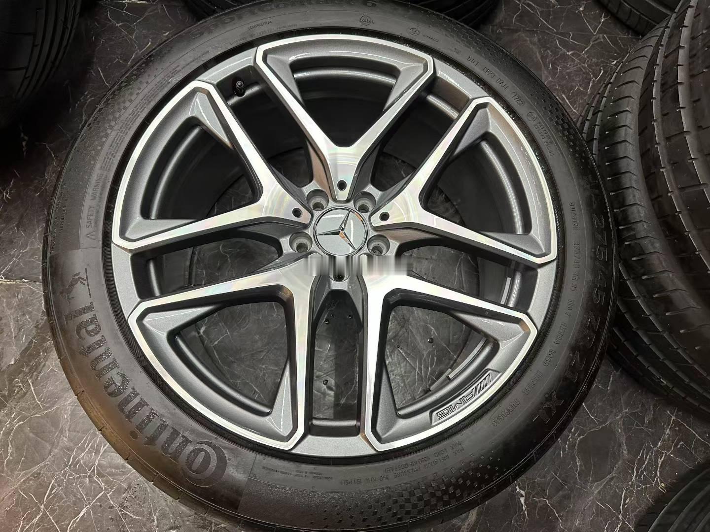 21寸GLE53 AMG 奔驰进口原厂正品新车拆下999新 原配马牌性能轮胎 稀