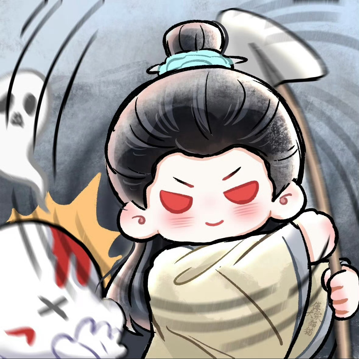 这一铲子下去不敢想象有多爽 谁懂谢淮安挥铲子的杀伤力啊！看着斯文实则文武双全，一