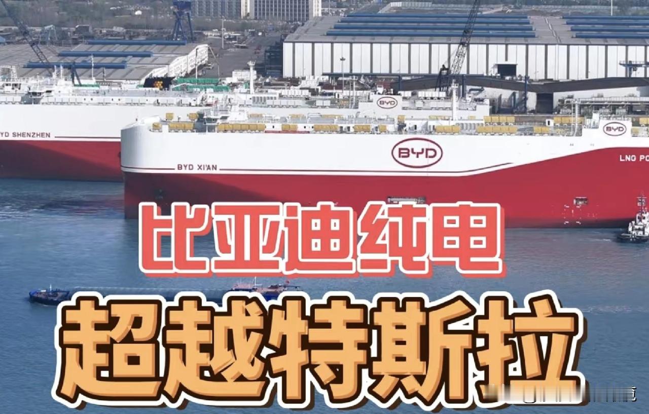 一觉醒来，特斯拉粉丝的天塌了！比亚迪纯电车型的年销量首次超越特斯拉。
没错，这里