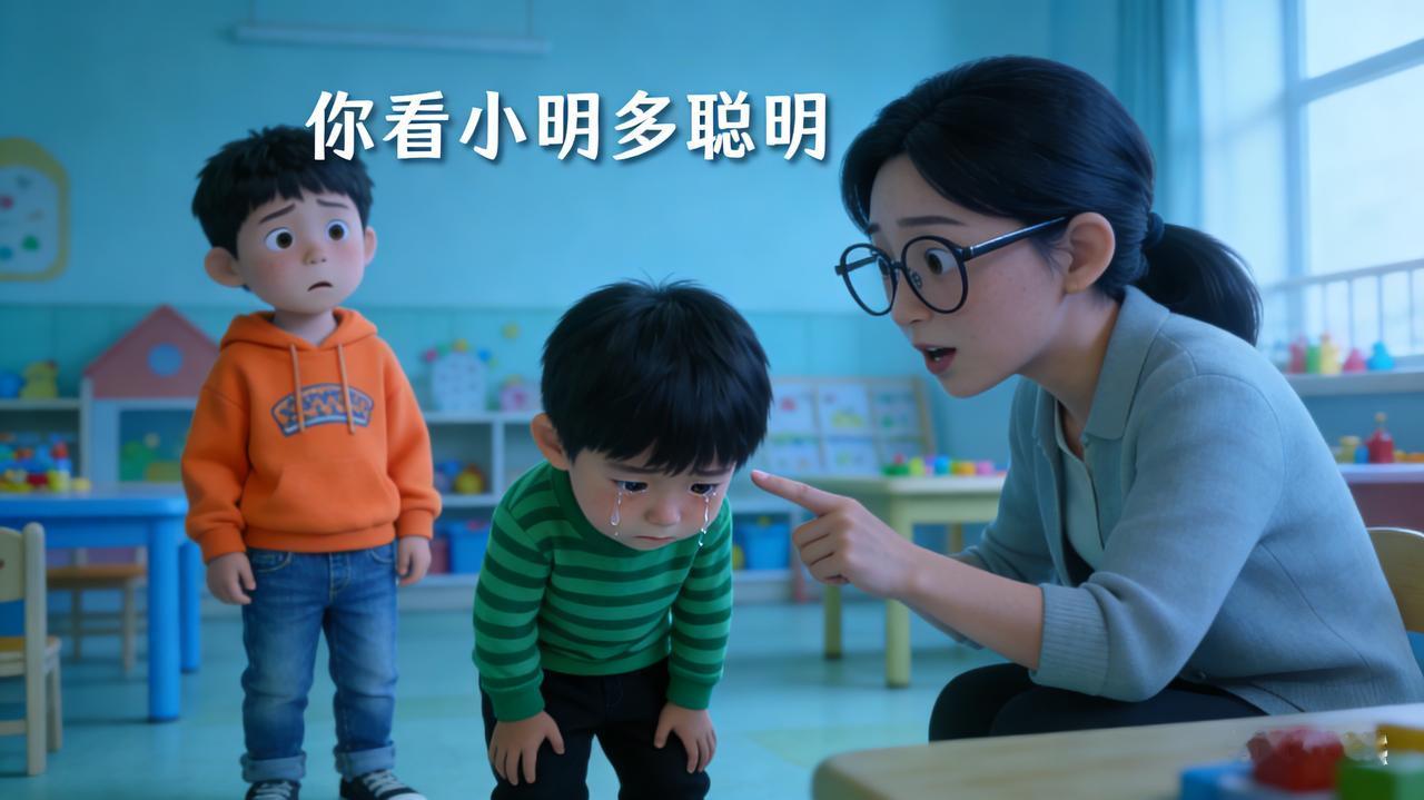 今天，我家二宝从幼儿园回来，我俩一同坐在茶几旁聊天。孩子的一句话，让我瞬间脑袋发