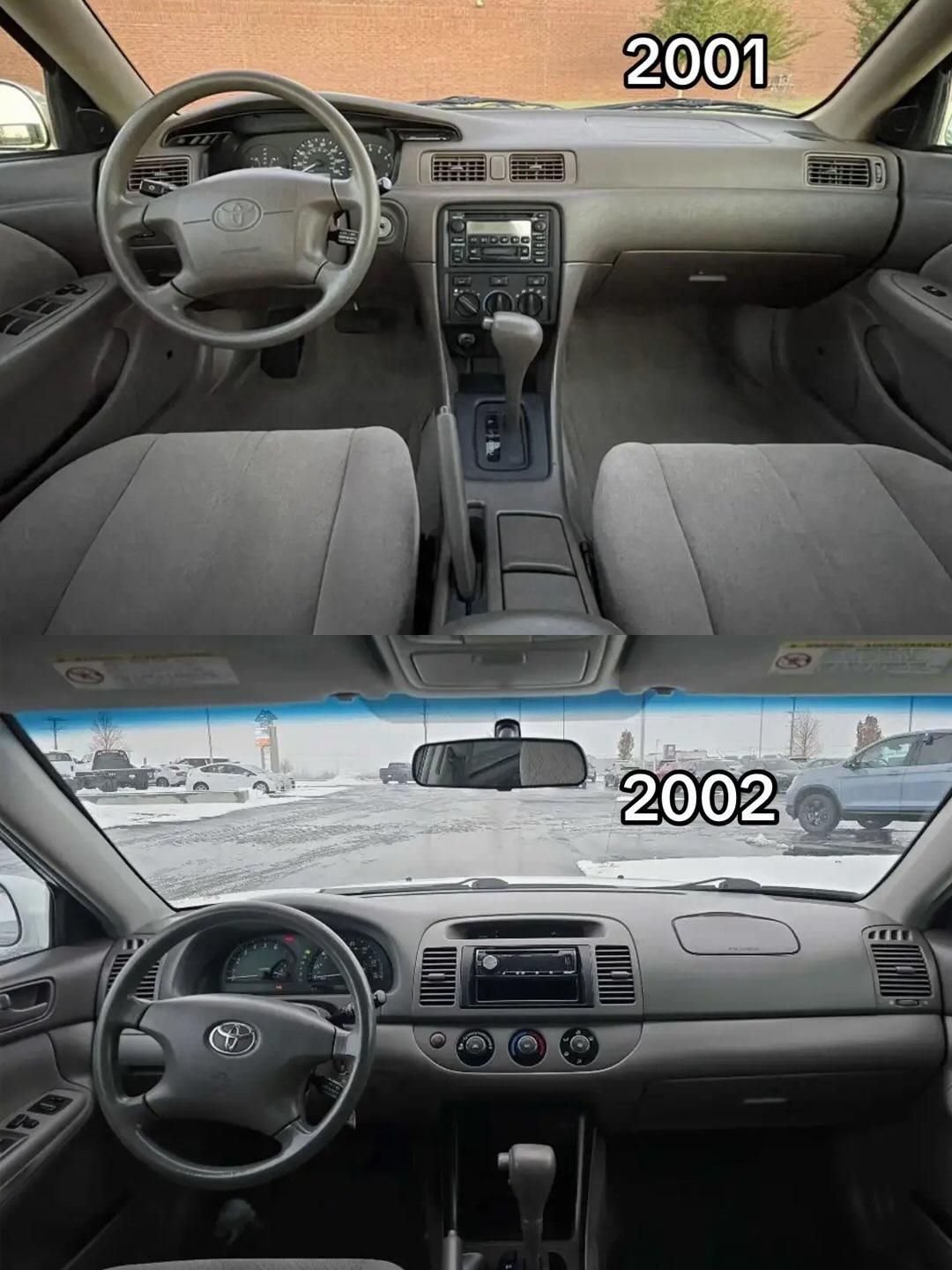 凯美瑞内饰变化（2001-2026）

丰田凯美瑞（Toyota Camry）是